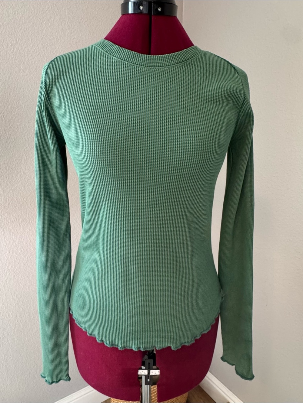 We the Free Long Sleeve Green Waffle T-shirt
Cottagecore Minimalist Cabincore